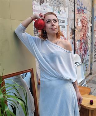 Marquesa Kayık Yaka Elbise