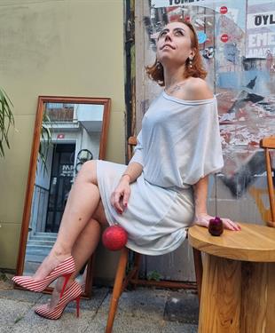 Marquesa Kayık Yaka Elbise