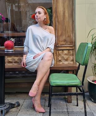 Marquesa Kayık Yaka Elbise