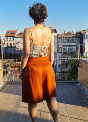 Mustard Brown Şort