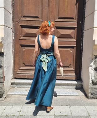 Ostara The Goddess Yeşil Abiye Kadın Elbise