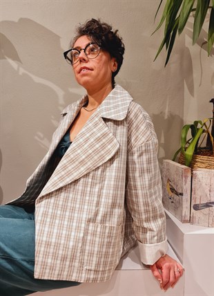 Quadres Vintage Ceket