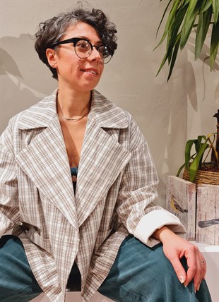 Quadres Vintage Ceket