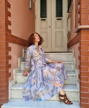 Roxanne Uzun Transparan Elbise