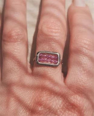 Ruby Gümüş Yüzük