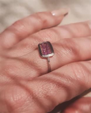 Ruby Gümüş Yüzük