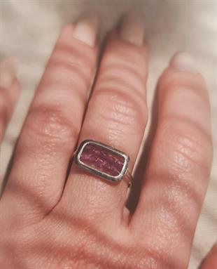 Ruby Gümüş Yüzük