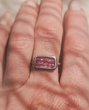 Ruby Gümüş Yüzük