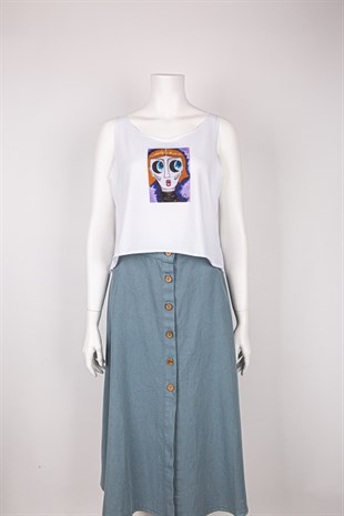 Şaşkın Emily Askılı T-shirt