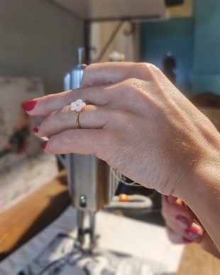 Sedef Çiçek Yüzük