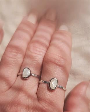 Tiny İnci Gümüş Yüzük