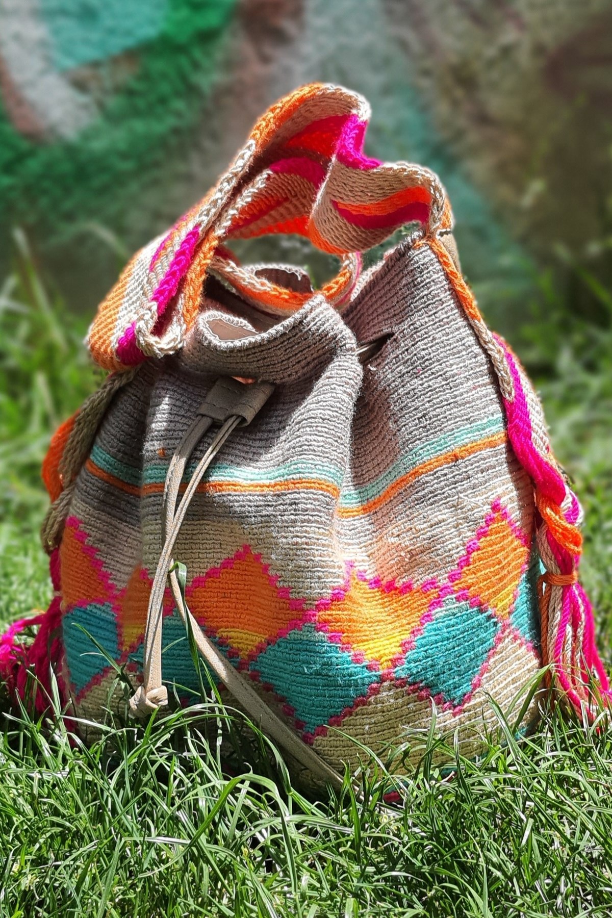 Desenli Wayuu Çanta