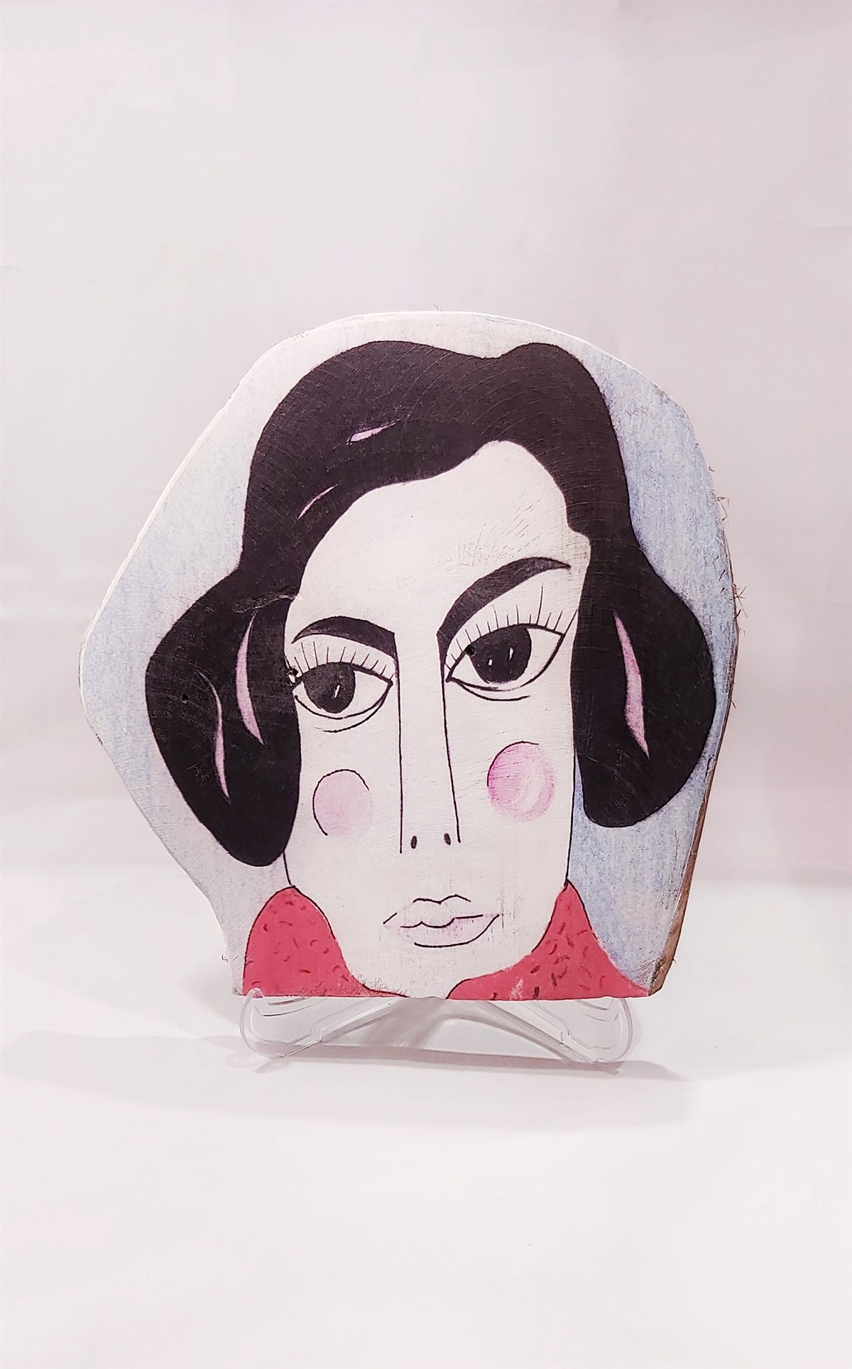 Kalın Kaşlı Madonna Ahşap Tablo