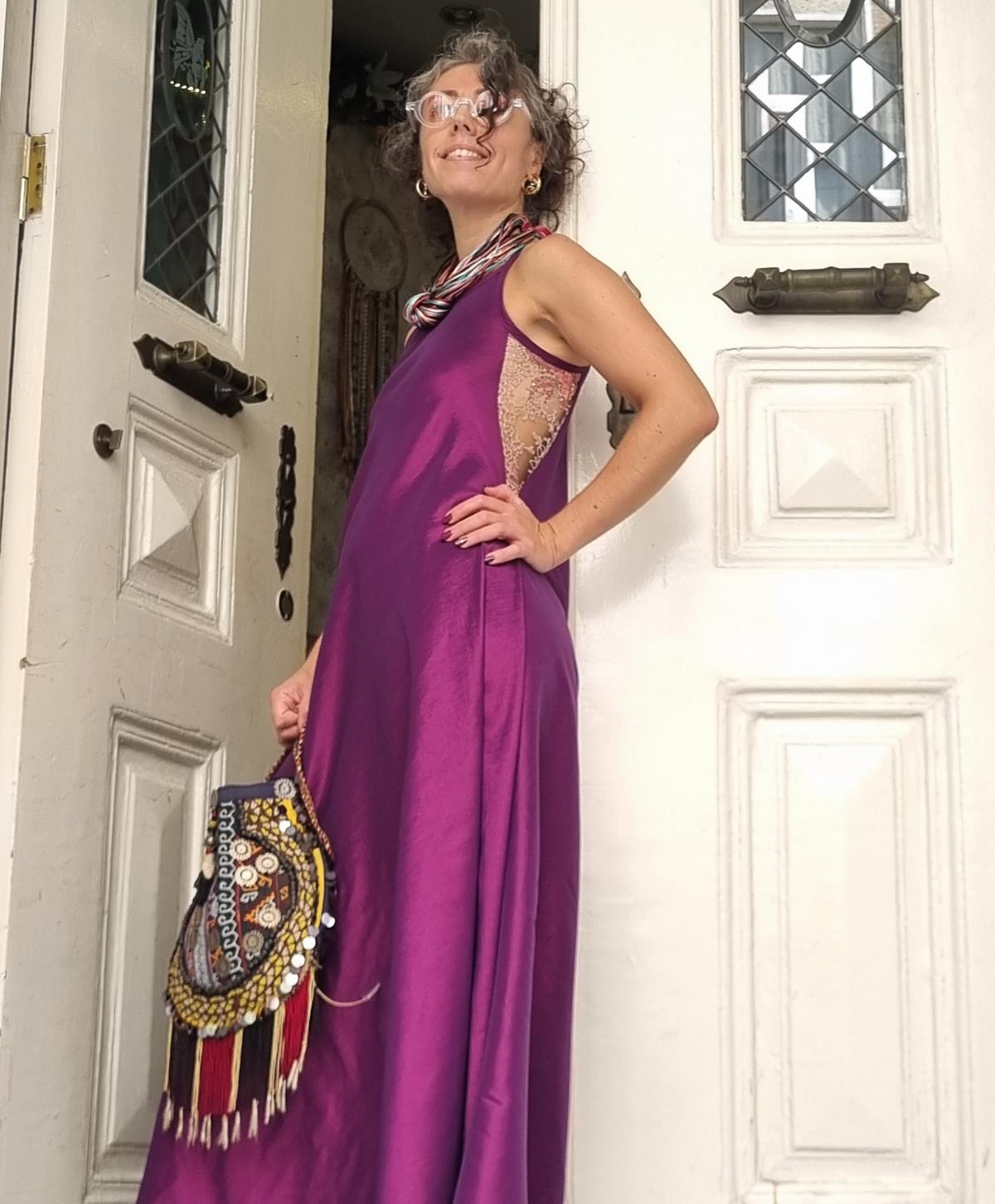 Mistik Tafta Uzun Kadın Elbise