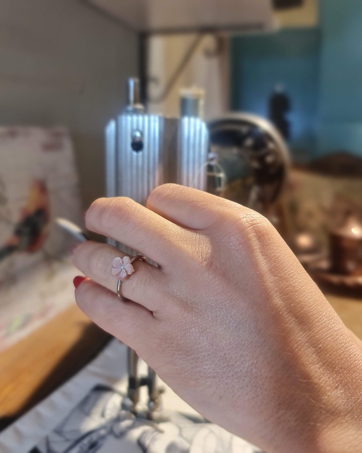 Sedef Çiçek Yüzük