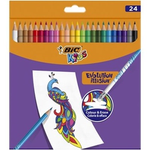 Bic Kids Evolution Silinebilir Kuru Boya Kalemi Kutu 24 Renk