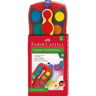 Faber-Castell Değiştirilebilir Tablet Suluboya,12 Renk