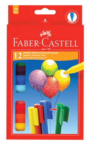 Faber-Castell Eğlenceli Jumbo Keçeli Kalem,12'li