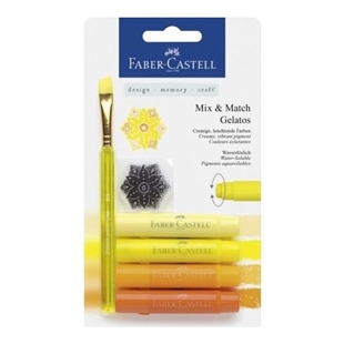 Faber-Castell Gelato Mum Boya Sarı Tonları 4 renk  (stoklarla sınırlıdır)