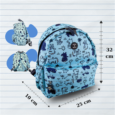 Dino Erkek Çocuk Sırt Çantası Mavi