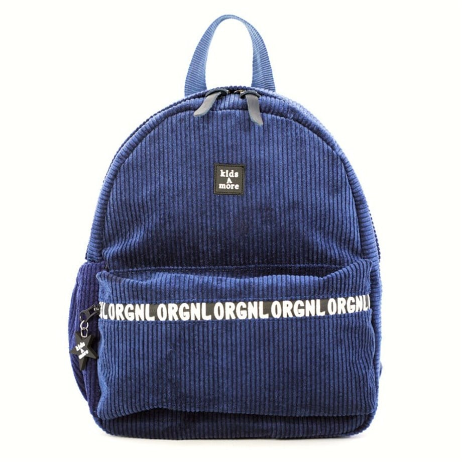 Coolest Fitil Kadife Erkek Çocuk Sırt Çantası Lacivert