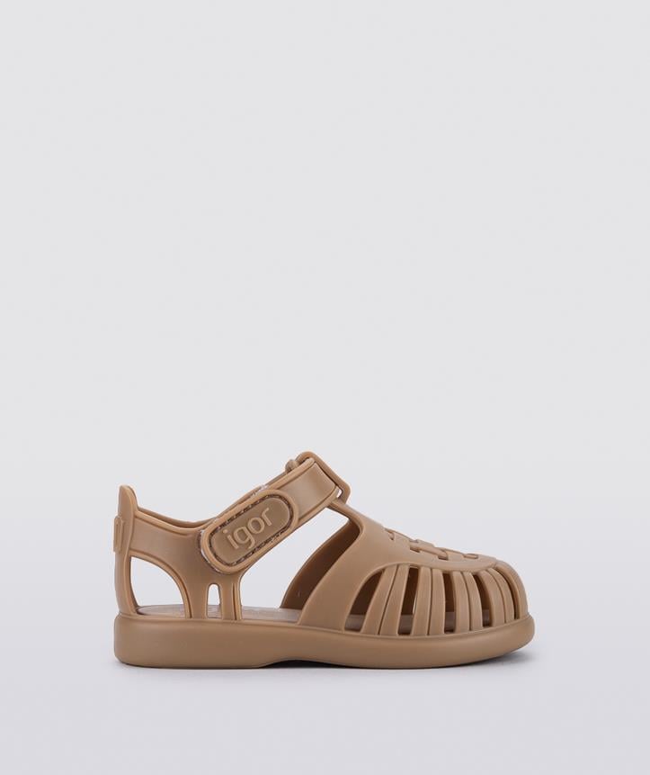 S10271 Tobby Solid İgor Marka Unisex Çocuk Sandalet Kahverengi