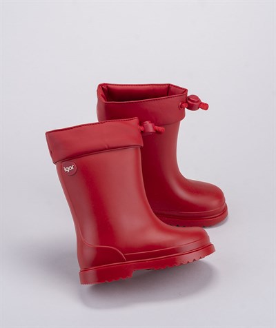 W10100 Chufo Cuello İgor Marka Unisex Çocuk Yağmur Çizmesi Kırmızı