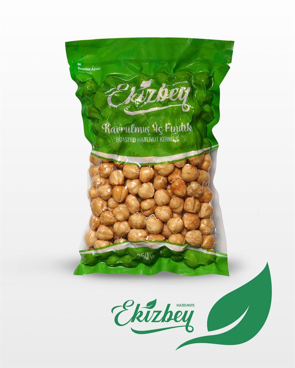 Ekizbey Kavrulmuş İç Fındık 250g Vakum Paket