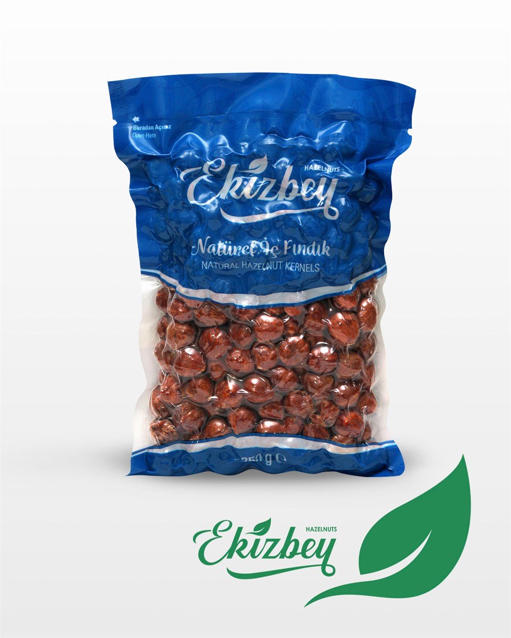 Ekizbey Natürel İç Fındık 250g Vakum Paket