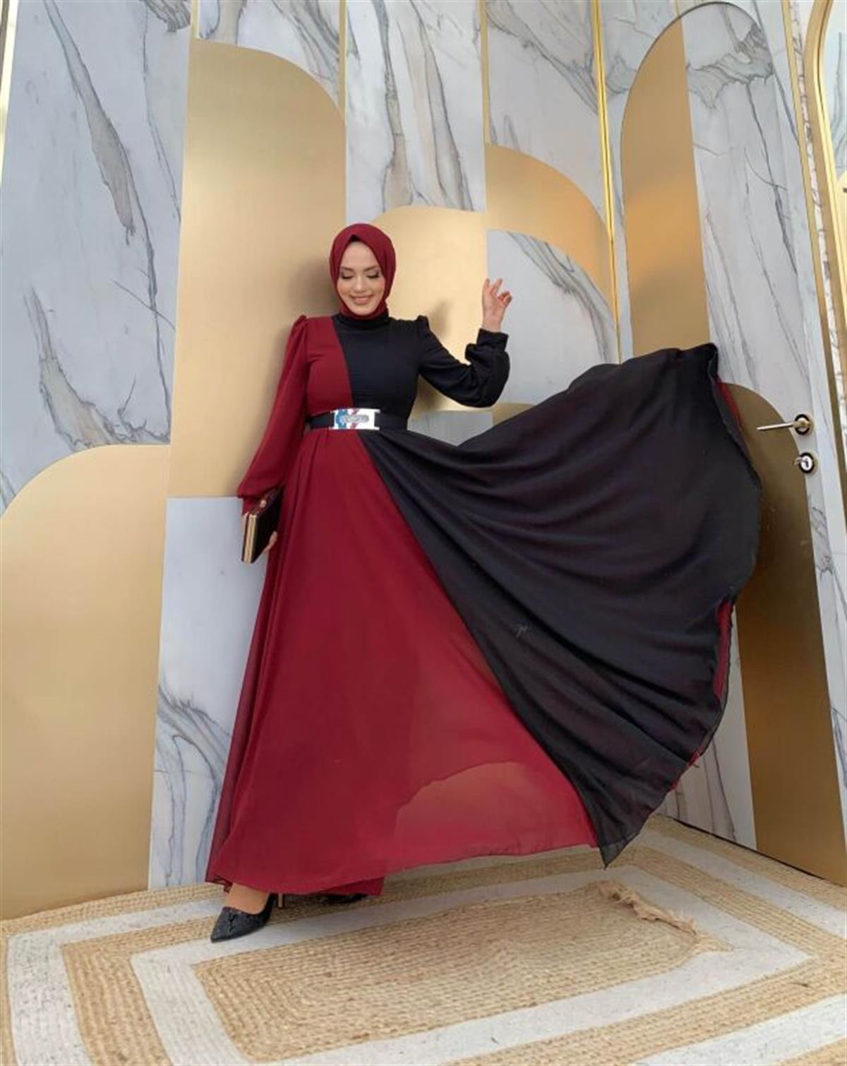 Bordo Abiye