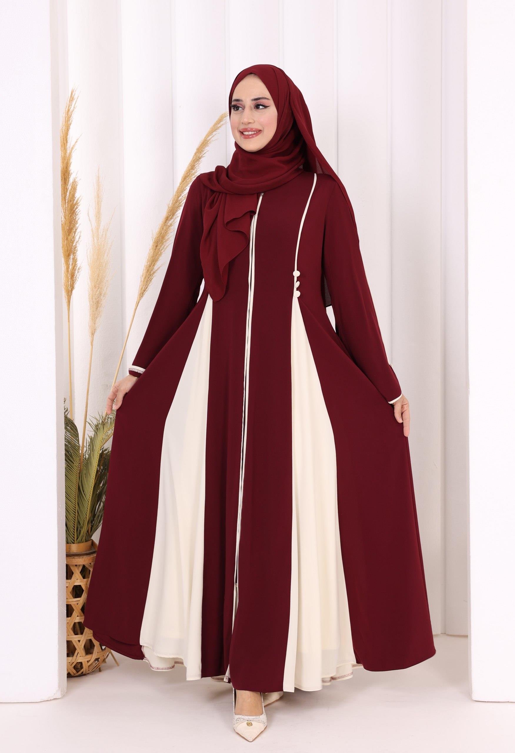 İki Renkli Feracemiz Bordo