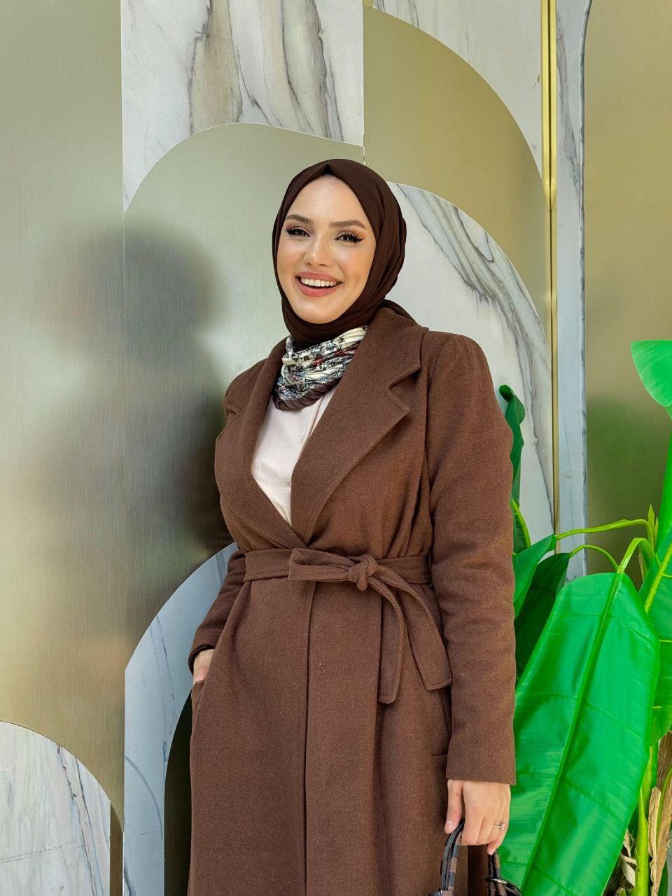 Kahverengi Kaşe Kaban 