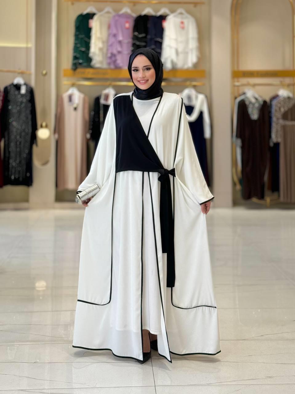 Önden Bağlamalı Abaya