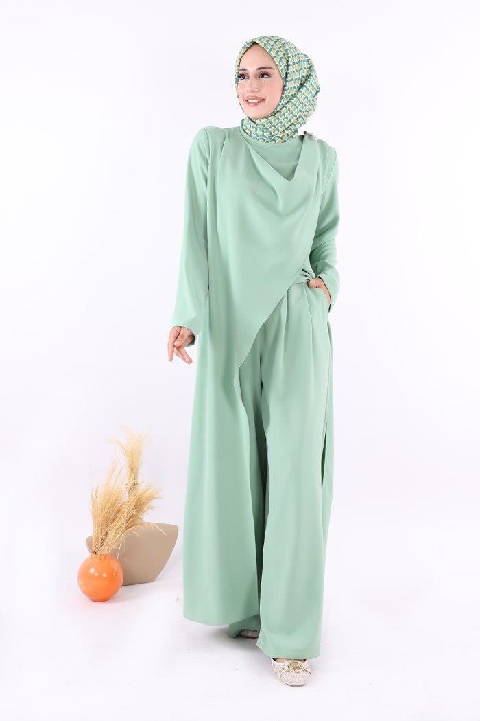 Pantolon Tunik Takım Mint