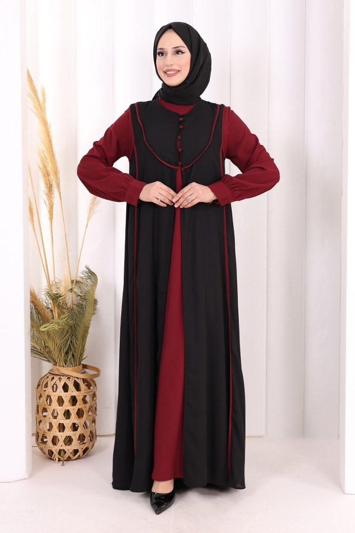 Yelekli Elbise Takım Siyah