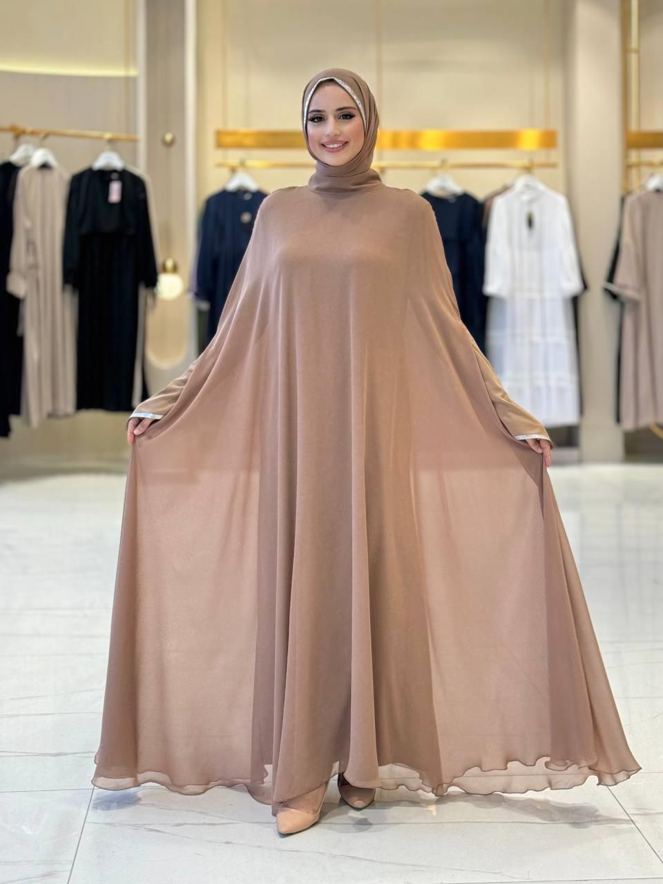 Abaya Elbise Takım Vizon