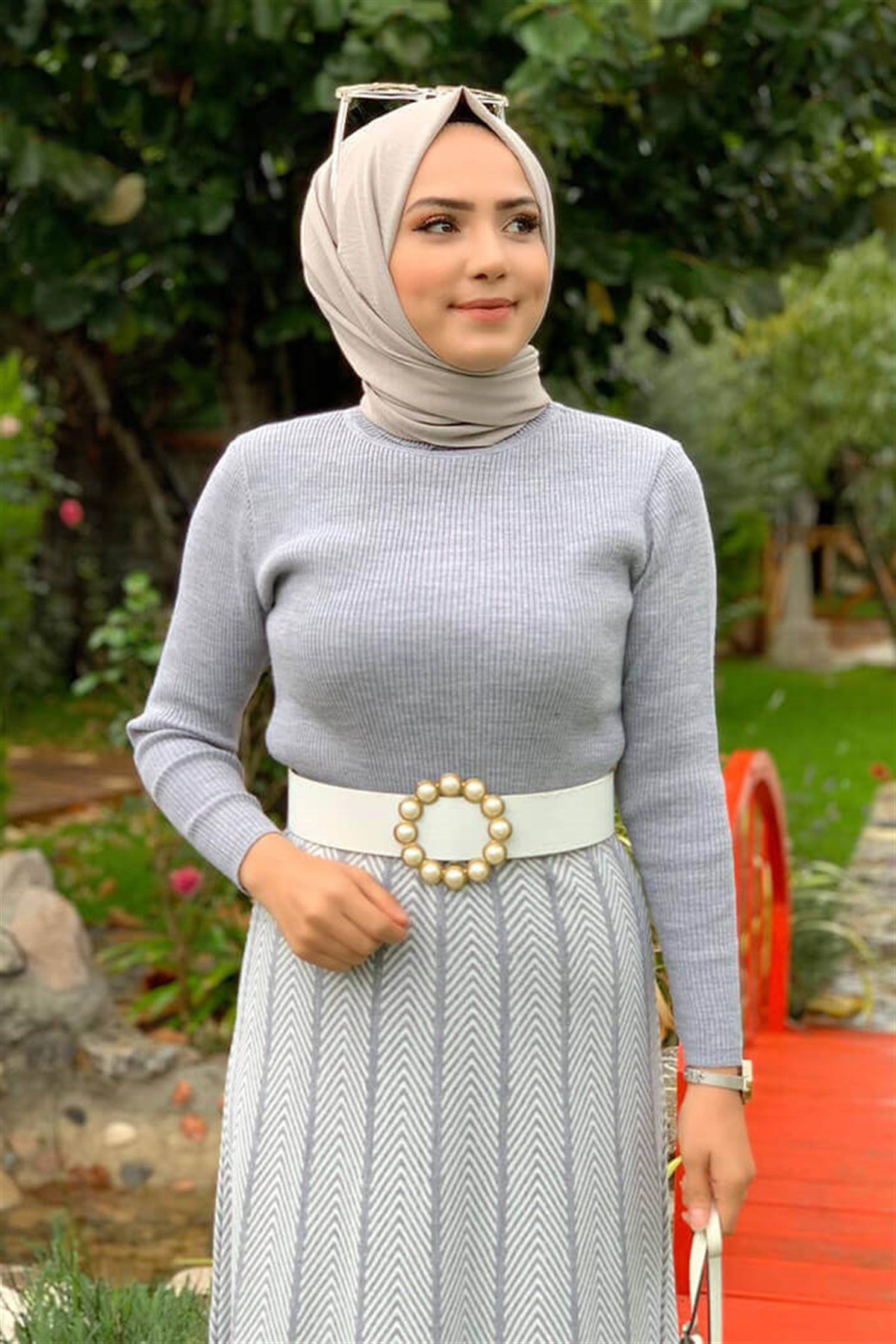 Gri Balıkçı Yaka Triko Kazak 