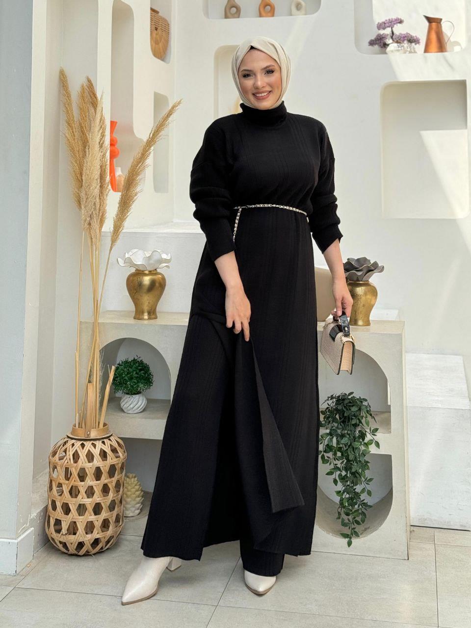 İkili Triko Takım  Siyah