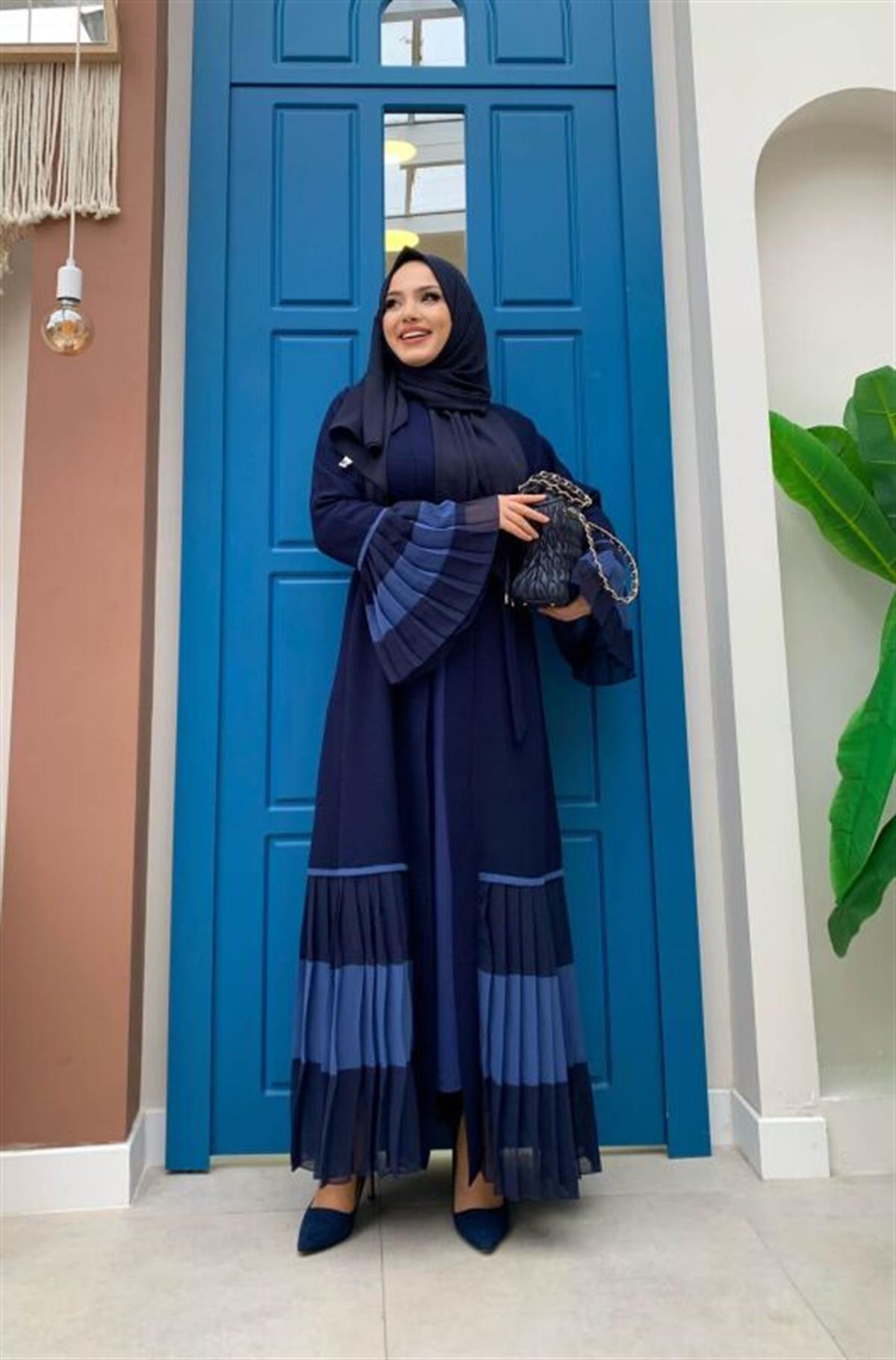 Lacivert Abaya 