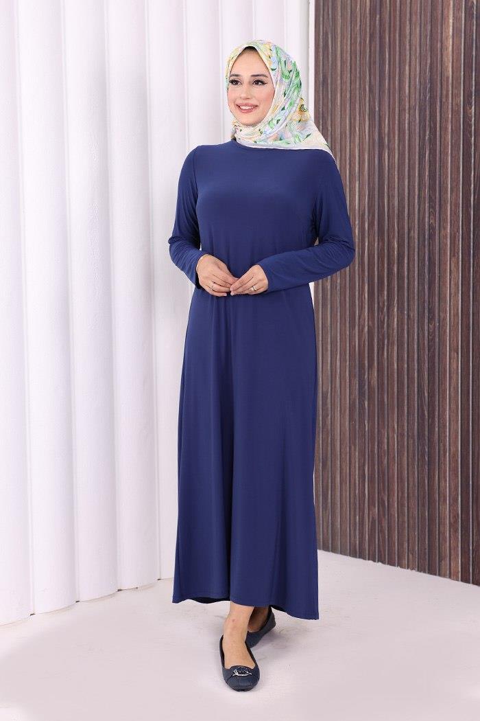 Lacivert Sandy Elbise
