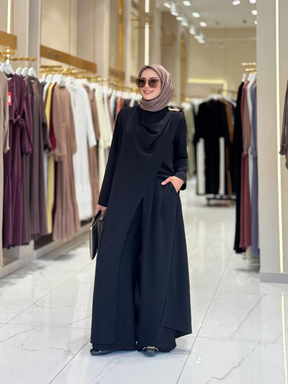 Pantolon Tunik Takım Siyah 