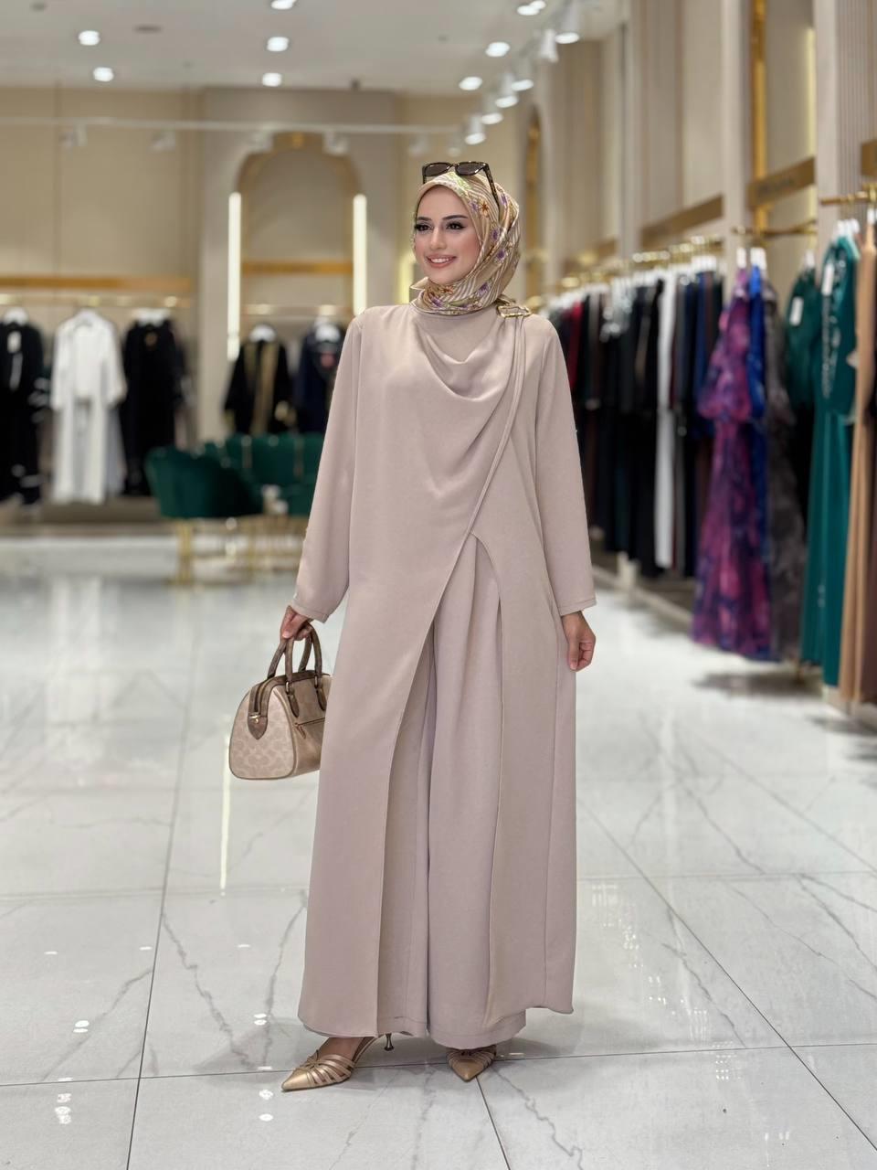 Pantolon Tunik Takım Vizon