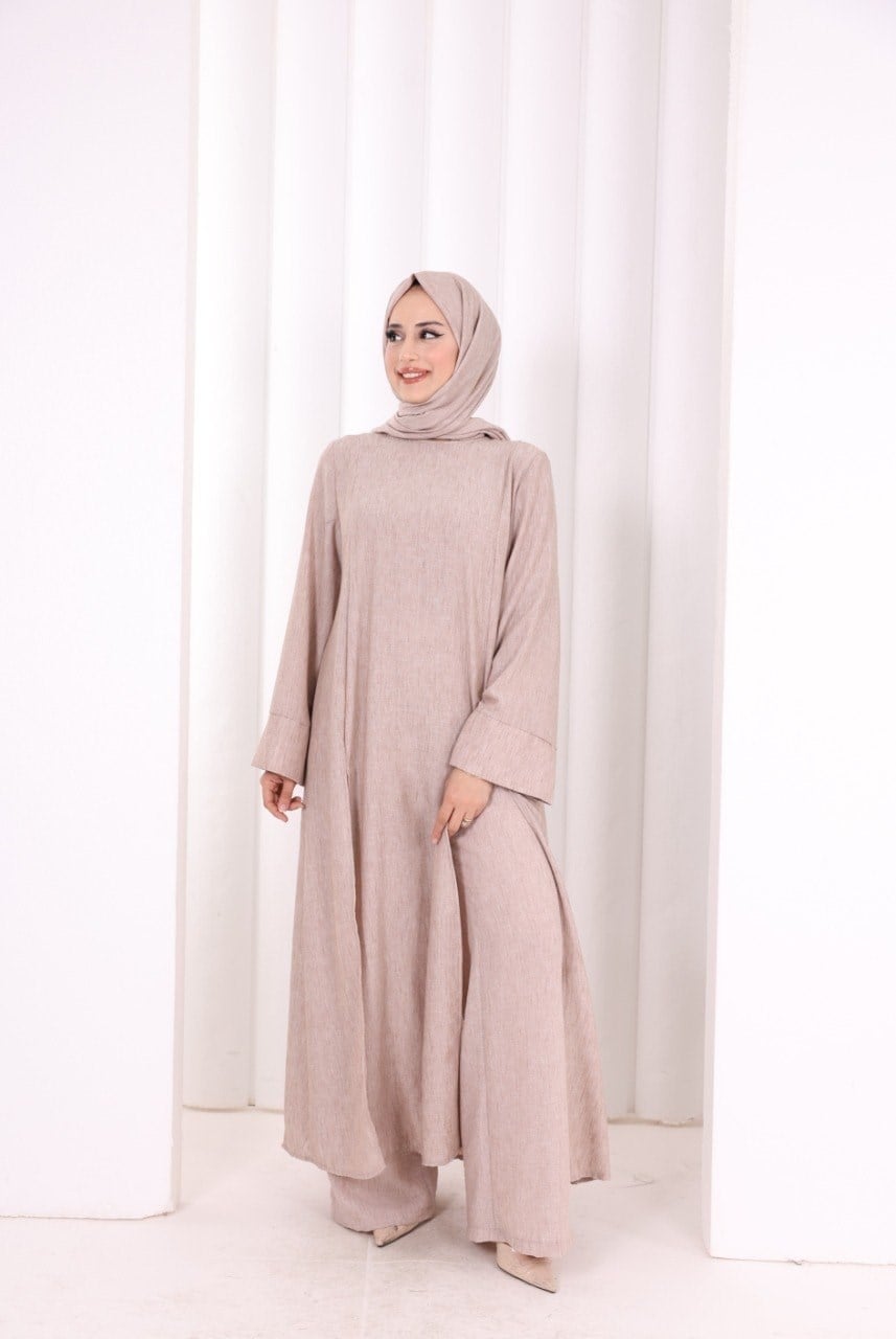 Pantolun Tunik Şal Takım Taş