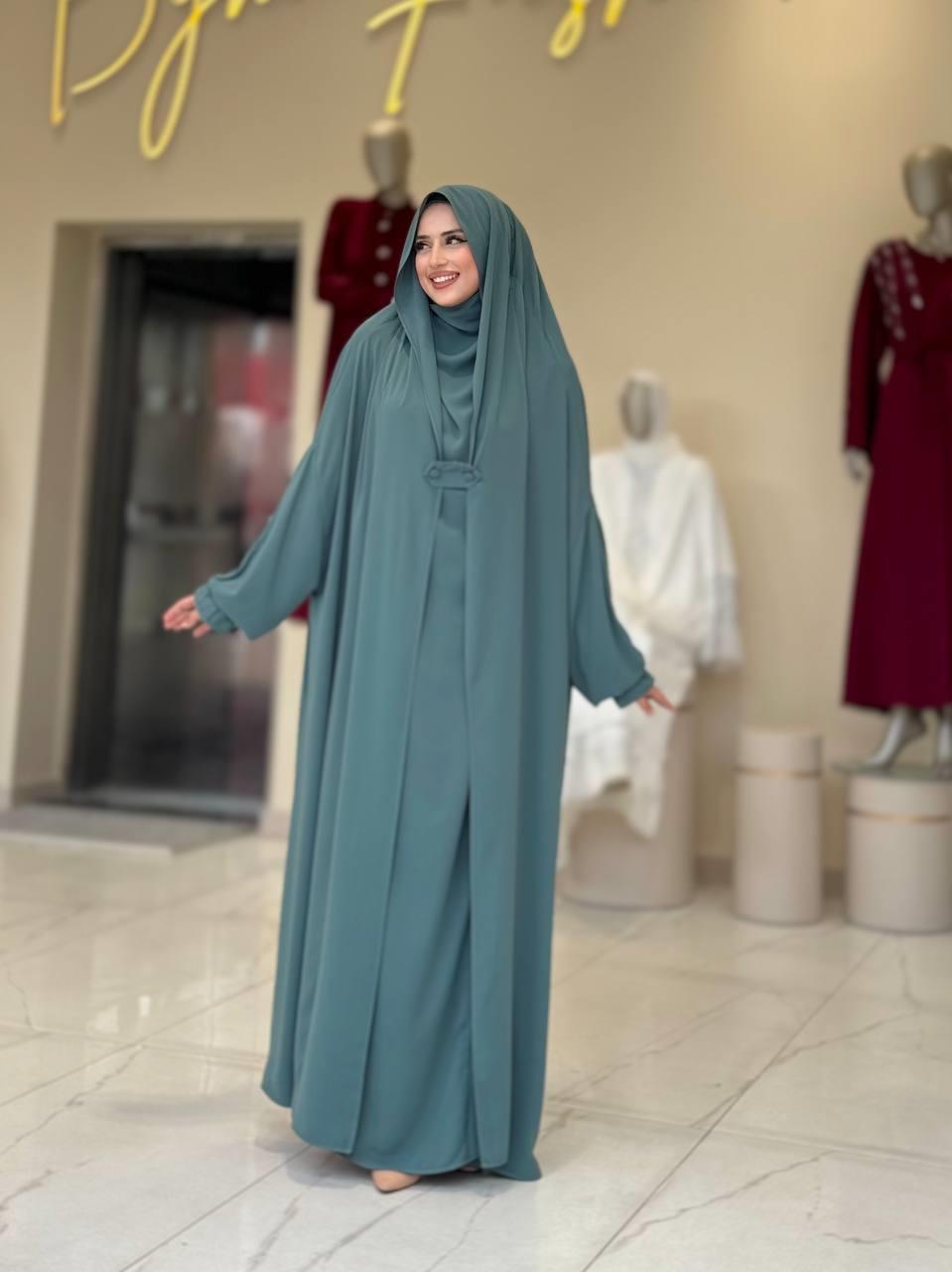 Peçeli Sufleli Cilbab Mint