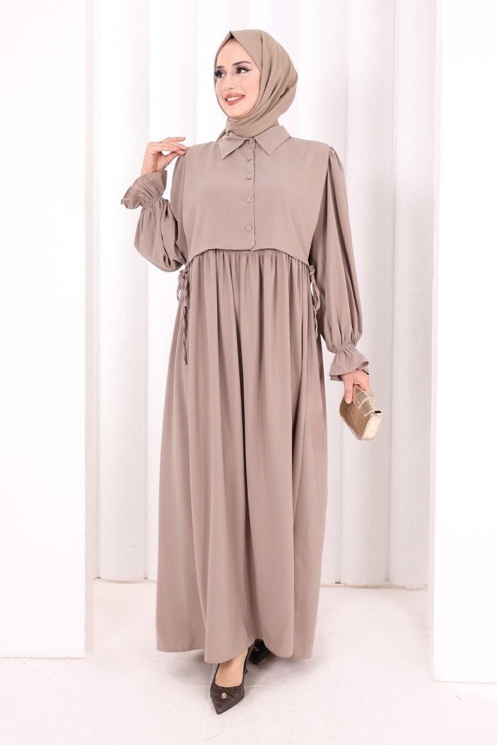 Pelerinli Elbise Vizon