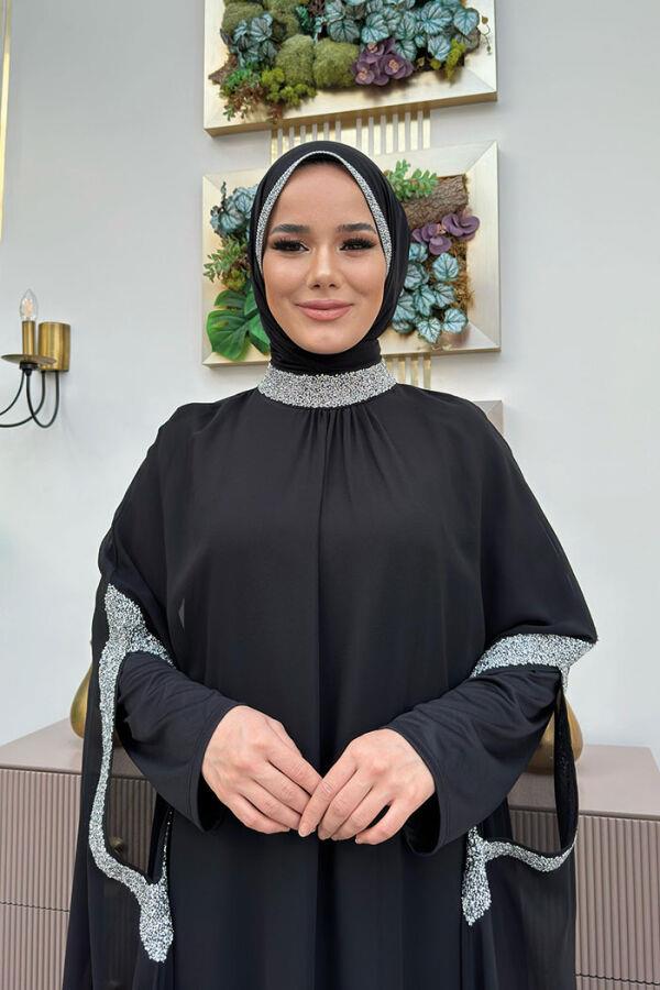 TAŞ İŞLEMELİ PELERİN TAKIM