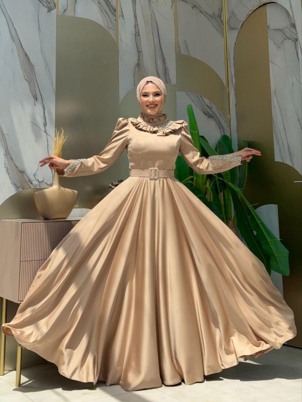 Taşlı Saten Abiye Taş 