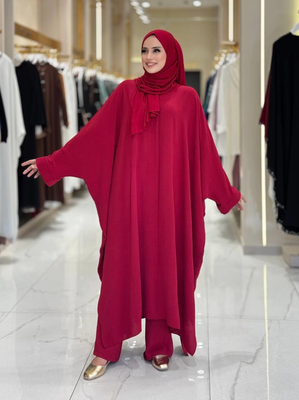 Tunik Pantolon İkili Takim Bordo 