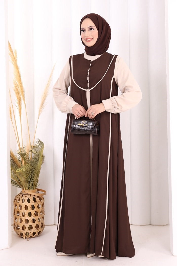 Yelekli Elbise Takım Taş