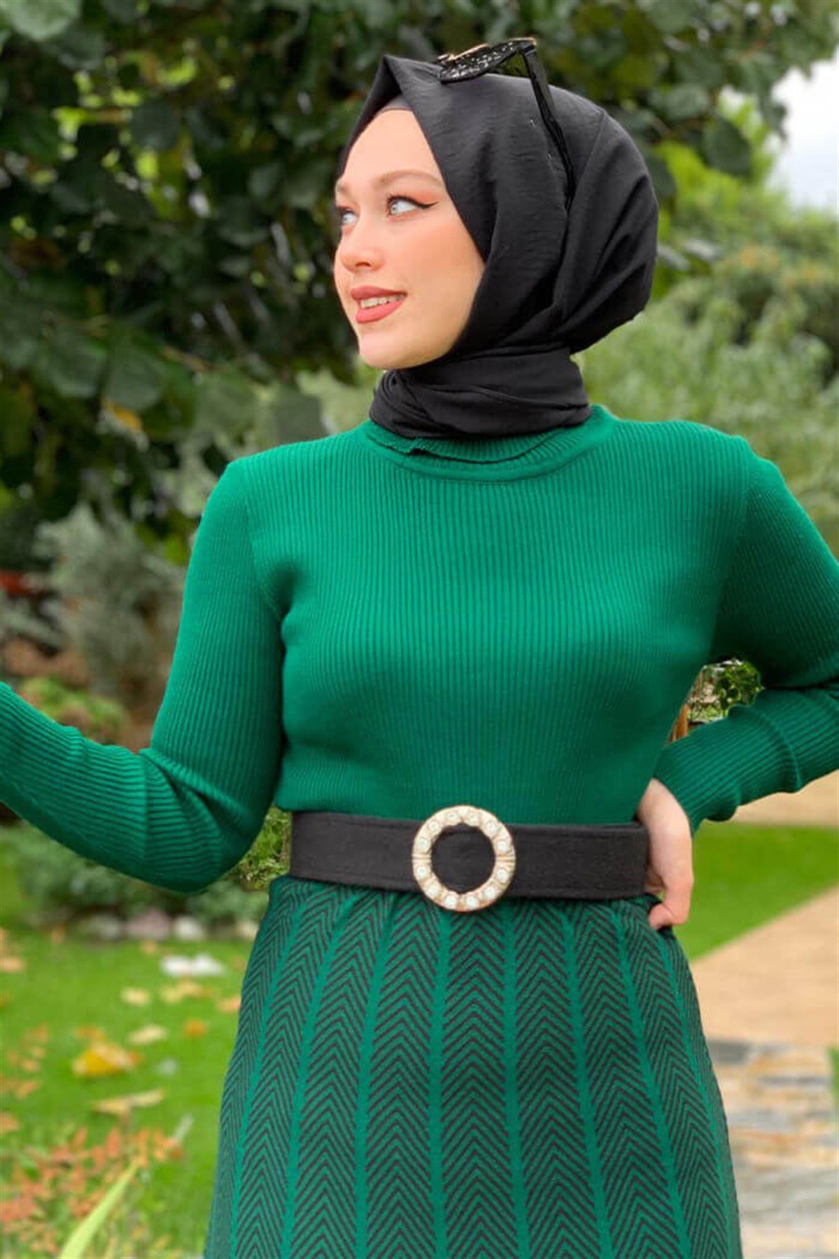 Zümrüt Balıkçı Yaka Triko Kazak 